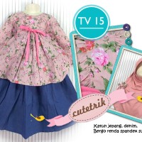 Gamis Anak / Baju Muslim / Dress Anak 3-7thn Lucu Murah Cutetrik TV15