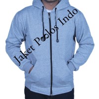 Jual Jaket Sweater Hoodie Zipper Polos Misty Muda Murah