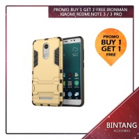 Jual Promo Buy 1 Get 1 Free Case Xiaomi Redmi Note 3 / 3 Pro Ironman Seri Murah