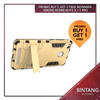 Jual Promo Buy 1 Get 1 Free ! Case Xiaomi Redmi 3 Pro Ironman Series Murah