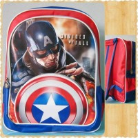 Jual Tas Anak SD -Tas Ransel Anak 3D Captain America - Tas Sekolah Anak Murah