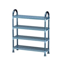 Rak tempat sepatu plastik shelf stand susun 4 lion star