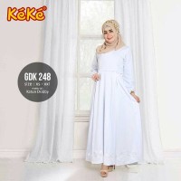 GAMIS PUTIH KEKE GDK 248