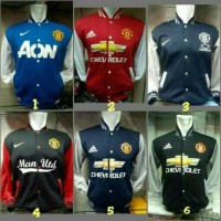 Jual Jaket Baseball / Varsity Bola Manchester United Murah