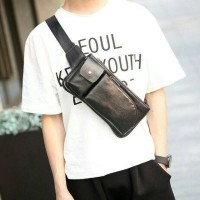 Jual tas selempang pria gadget/bahu/pinggang/tas kulit import Murah