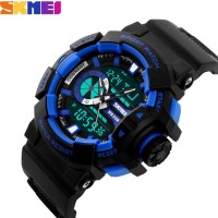Jual Jam Tangan Pria SKMEI Sporty Dual Time Matic Battery Swiss Variasi Murah