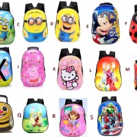 Jual Tas Anak Kartun / Tas Plastik / Tas Sekolah Frozen/Minion/Dora Murah