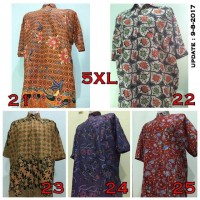 Jual Kemeja Pria Batik Jumbo Besar Ukuran 5XL (Seri 5) Murah