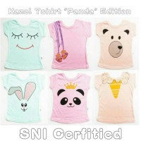 Jual Baju baby KAZEL T-SHIRT PANDA (SNI) ISI 3PCS Murah