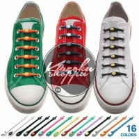 Jual Tali Sepatu Silicone Shoelace Karet V-Tie Elastis Lazy Grade A Murah