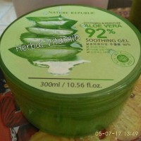 Jual Nature Republic Aloe Vera 92%Soothing Gel 300 ml Original Mad In Korea Murah