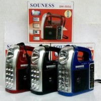 Jual Radio Lampu Emergency SOUNESS SNI-095 USB AM/FM/SW/MP3/SD Murah