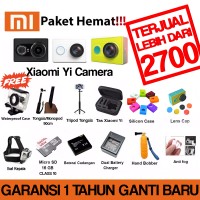 Jual XIAOMI YI PAKET HEMAT !! GARANSI 1 BULAN & FREE AKSESORIS Murah