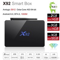 Jual ANDROID TV BOX X92 OS 6.0 Amlogic S912 Murah