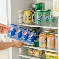 Rak Tempat Minuman Kaleng di Kulkas Lemari Es