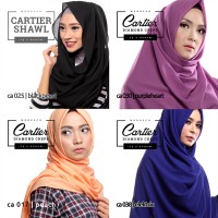 Jual Hijab Jilbab PASHMINA DIAMOND CREPE BUBLE KERUDUNG Murah