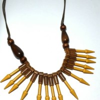 Kalung Etnik Craft Kayu KM80 Fashion Hijab Kerajinan
