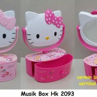 Jual MUSIC BOX CERMIN PUTAR HELLO KITTY KOTAK MUSIK ANAK LUCU UNIK BERKACA Murah