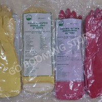 SARUNG TANGAN KARET (LATEX) / SARUNG TANGAN KIMIA SEAGULL MERAH Sz.L