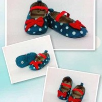 Jual Sepatu Prewalker, Polka Tosca Ribbon Murah