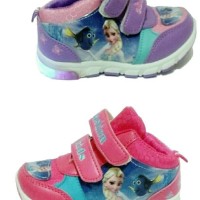 Jual sepatu anak frozen HIGH lampu led import Murah