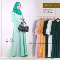 Gamis Lacita Dress Ori Alice Longdress Maxi Balotelli