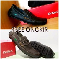 Jual Sepatu Casual Slip On Kulit Kickers Wanita Pria Sepatu Casual Pantofel Murah