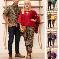 Jual BATIK COUPLE SARIMBIT KELUARGA SERAGAM PESTA BAJU MUSLIM KEBAYA WANITA Murah