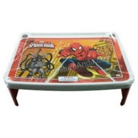 MEJA LIPAT ANAK LESEHAN LAP DESK PLASTIK KARAKTER SPIDERMAN NAPOLLY