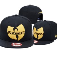 Jual Topi Snapback Wutang Hitam Kuning Black Gold New Era IMPORT Murah