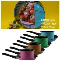 Jual Pastela Milkpan Frypan Set Maspion Teplon Panci Wajan Anti Lengket Murah