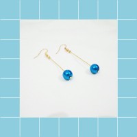 Jual Narcoleptic Asparagus - Long Hook Earring Anting Statement (Biru) Murah