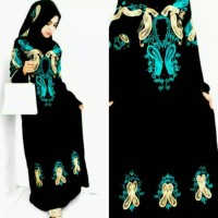 Jual Baju Gamis Pesta bordir biru | muslimah-pasmina-hijab-gamis syar'i Murah