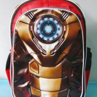 Jual Tas Sekolah Anak Tas Ransel SD 3D Emboss IRON MAN Murah