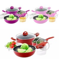 Jual Panci Set Warna Warni Vicenza V817 (7PCS) Murah