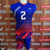 Jual Kostum Volly Mizuno / Setelan Singlet Voli / Baju Kaos Voli Murah