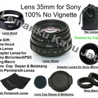 Lensa Sony E Mount Fix 35mm f1.6 Lensa Fujian for Sony Alpha Mirrorles