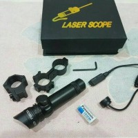 Jual laser scope nyala merah Murah