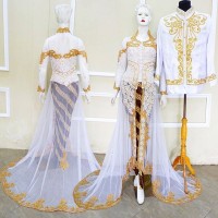 KEBAYA EKOR HALOON COUPLE BAJU PENGANTIN MODERN FREE ROK & SELOP