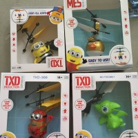 Jual FLYING TOY SENSOR / HELI SENSOR MINION KARAKTER MAINAN TERBANG Murah