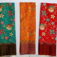 KBS013 Kain Batik METERAN Semi Sutra Bawahan Kebaya Modern Kutubaru