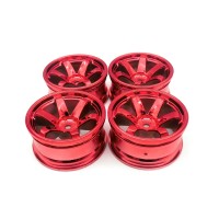 Jual Austar Wheel RIM Velg 1/10 Onroad Touring Drift 6Spoke Red Murah