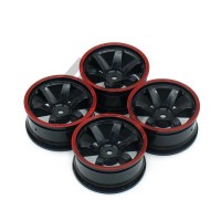 Jual Austar RC RIM Velg 1/10 Onroad Touring Drift 6Spoke Black Murah