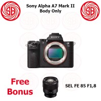 Kamera Sony Alpha 7 II + 85mm F1,8 ; Mirrorless ILCE-7M2 ; A7 Mark 2