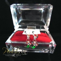 Anting Anak Putri Duyung Mermaid Warna Lapis Emas Putih 22 Karat Unik