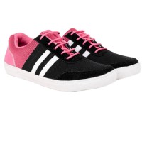 Sepatu Sneaker / Kets Kasual Wanita hitam pink Gshop MLY 6130 murah