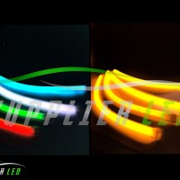 Lampu LED Alis Motor Mobil Dua Warna Untuk Sein Sen DRL Fleksibel 30CM