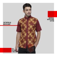 Kemeja Batik Pria Modern Bandung / Kode Satyapraja / Kemeja Kantor