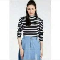 Jual Turtleneck LS stripe tee Murah