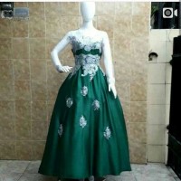 princes kebaya gaun cis (kebaya wisuda, gaun pesta)